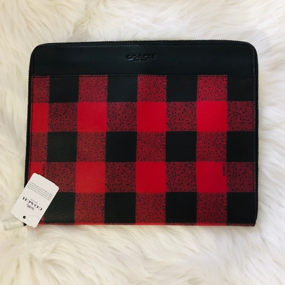Coach Other - NWT: COACH Tech Case with Buffalo Check Print